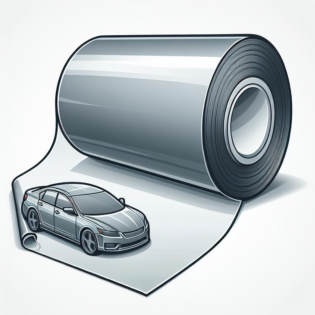 szara folia do oklejania samochodu